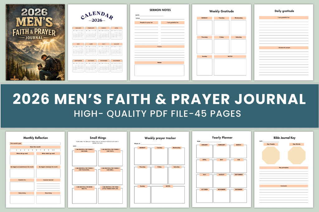 Men's Faith Prayer Journal