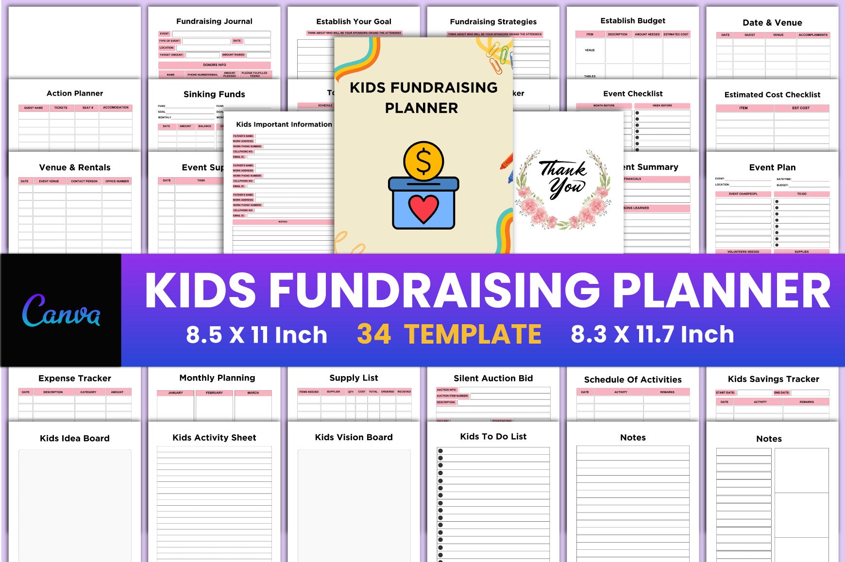 Kids Fundraising Planner