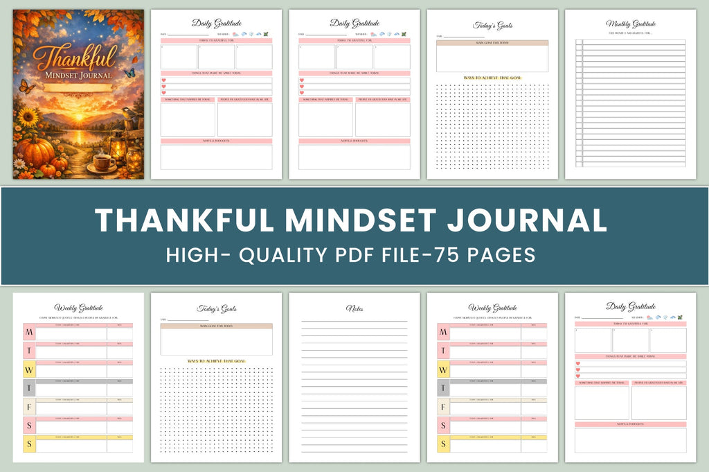 Thankful Mindset Journal
