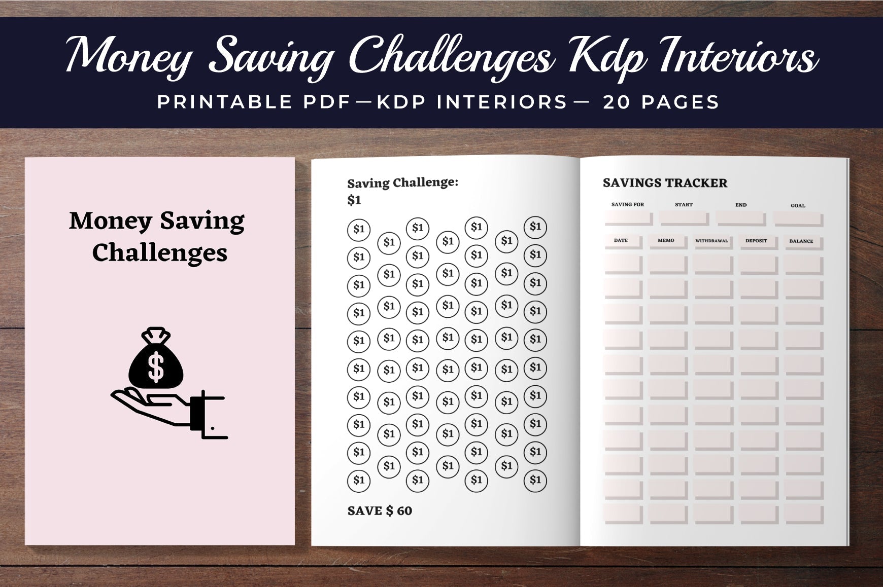 Money Savings Challenges Planner