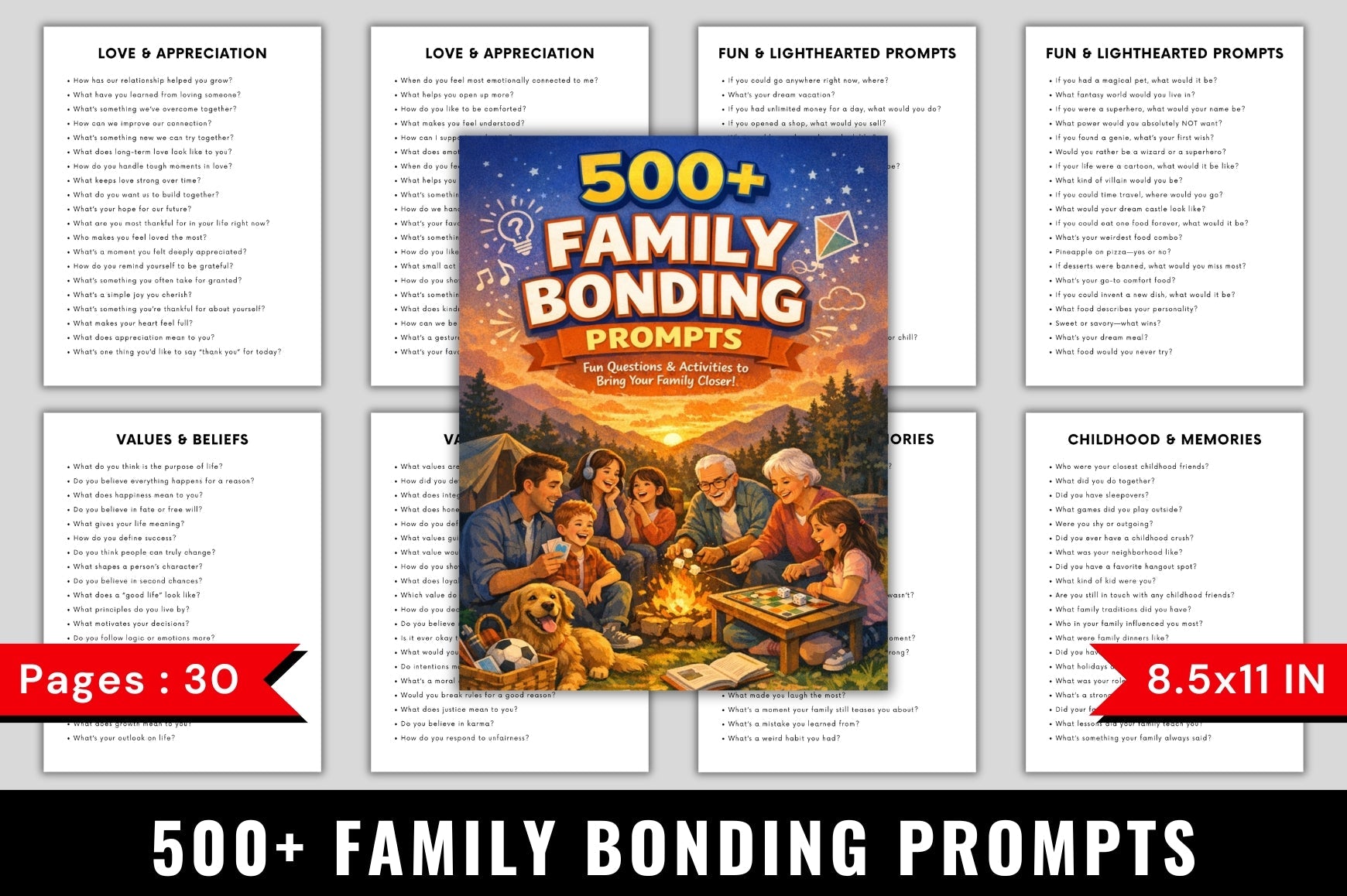 Family Bonding Prompts