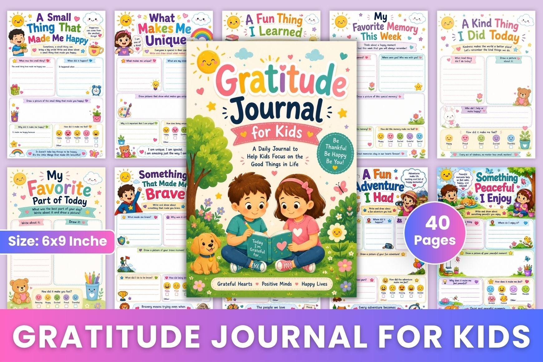Gratitude For Kids Journal