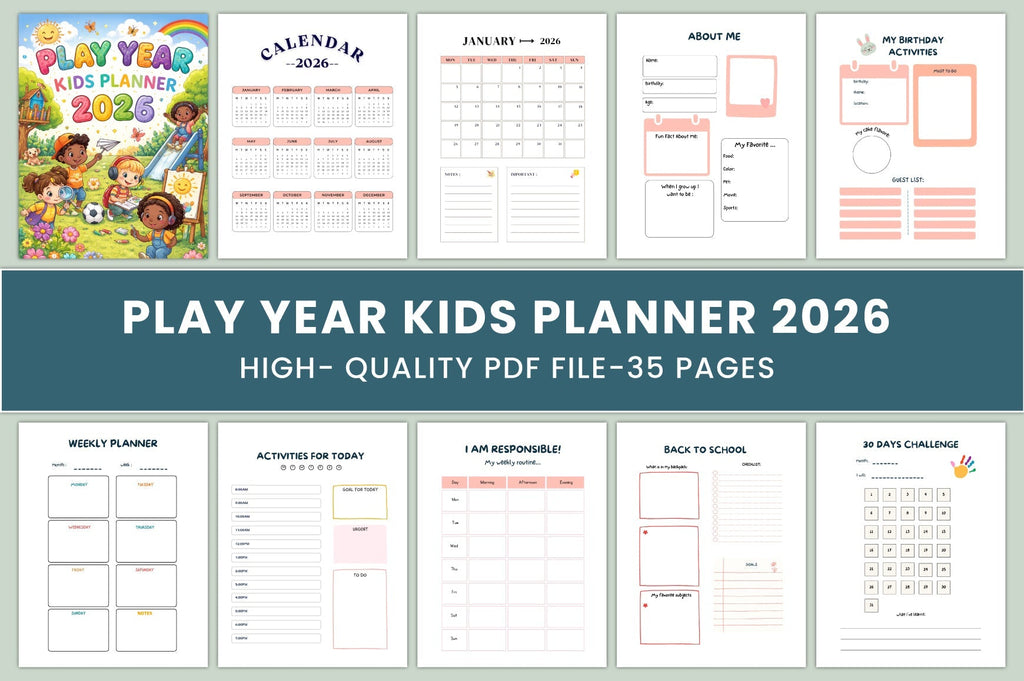 Play Year Kids Planner