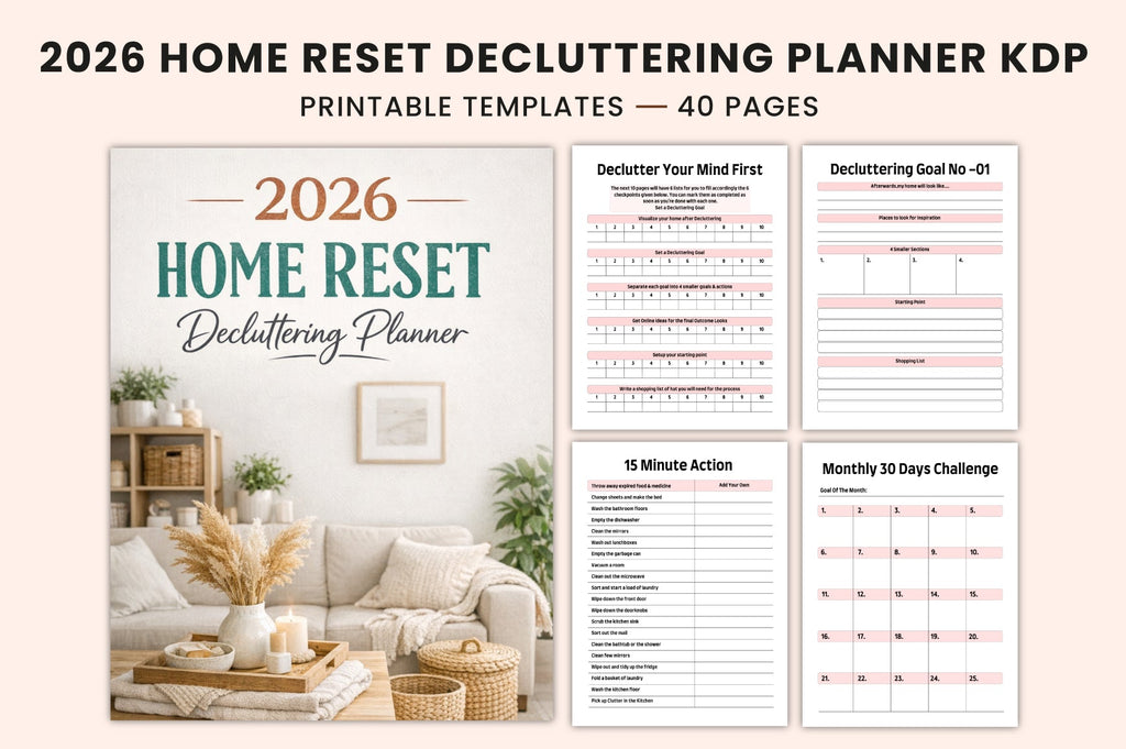 Home Reset Decluttering Planner