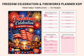 Freedom Celebration Fireworks Planner
