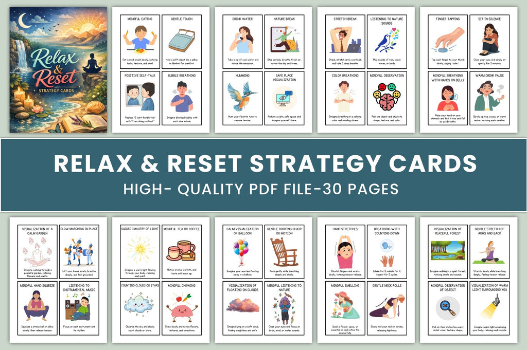 Relax Reset Strategy Cards