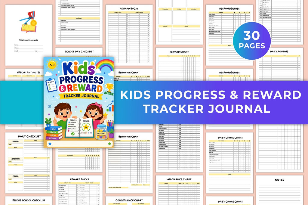 Kids Progress Reward Journal