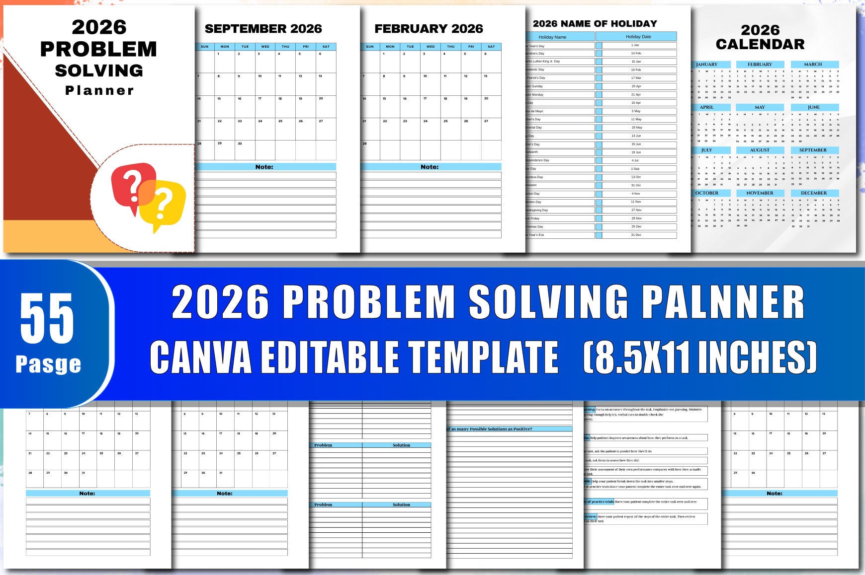 Problem Solving Planner
