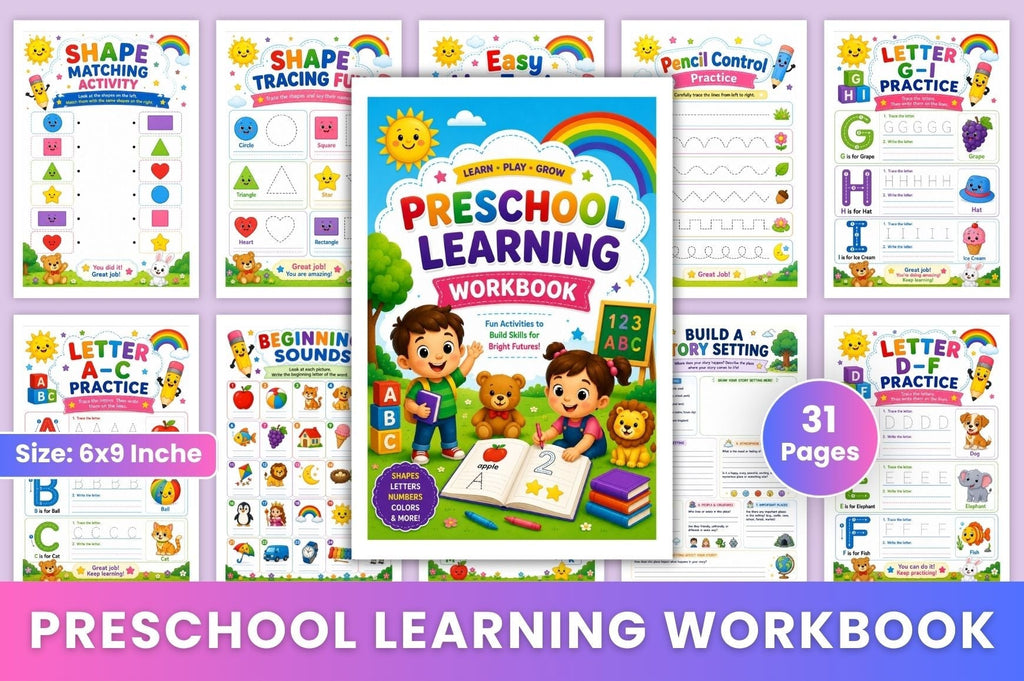 Preschool Learning Workbook