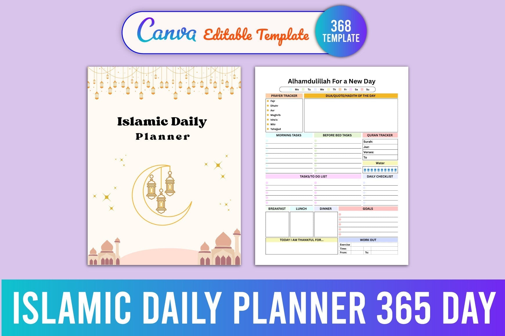 Islamic Daily 365-Day Planner