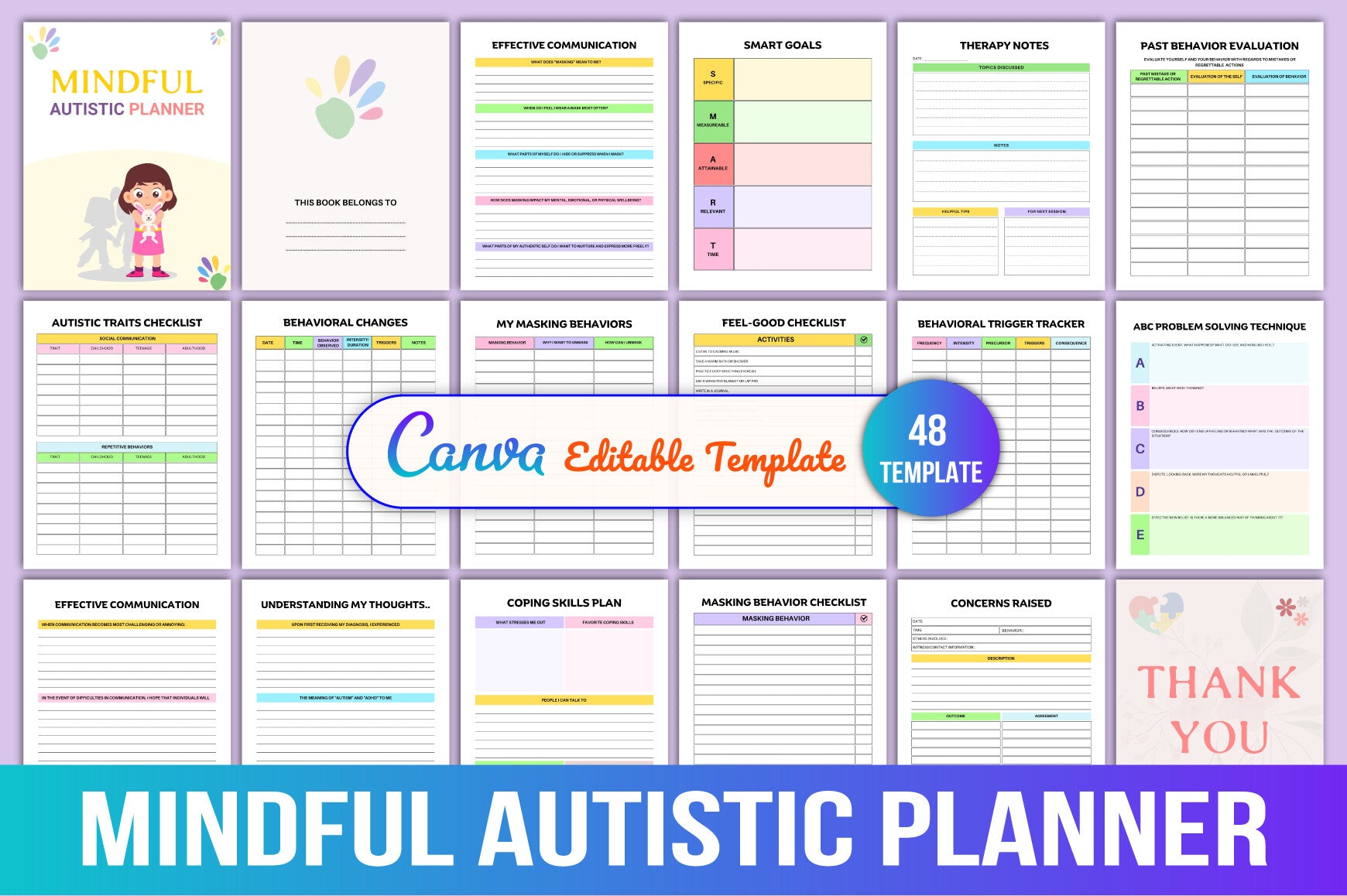 Mindful Autistic Planner Cover