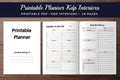 Printable Planner KDP Interior