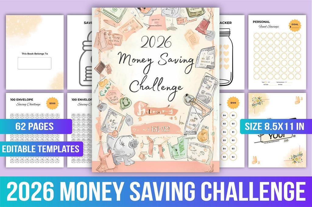 Money Saving Challenge Planner