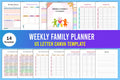 Editable Weekly Family Planner