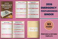 Emergency Preparedness Binder Planner