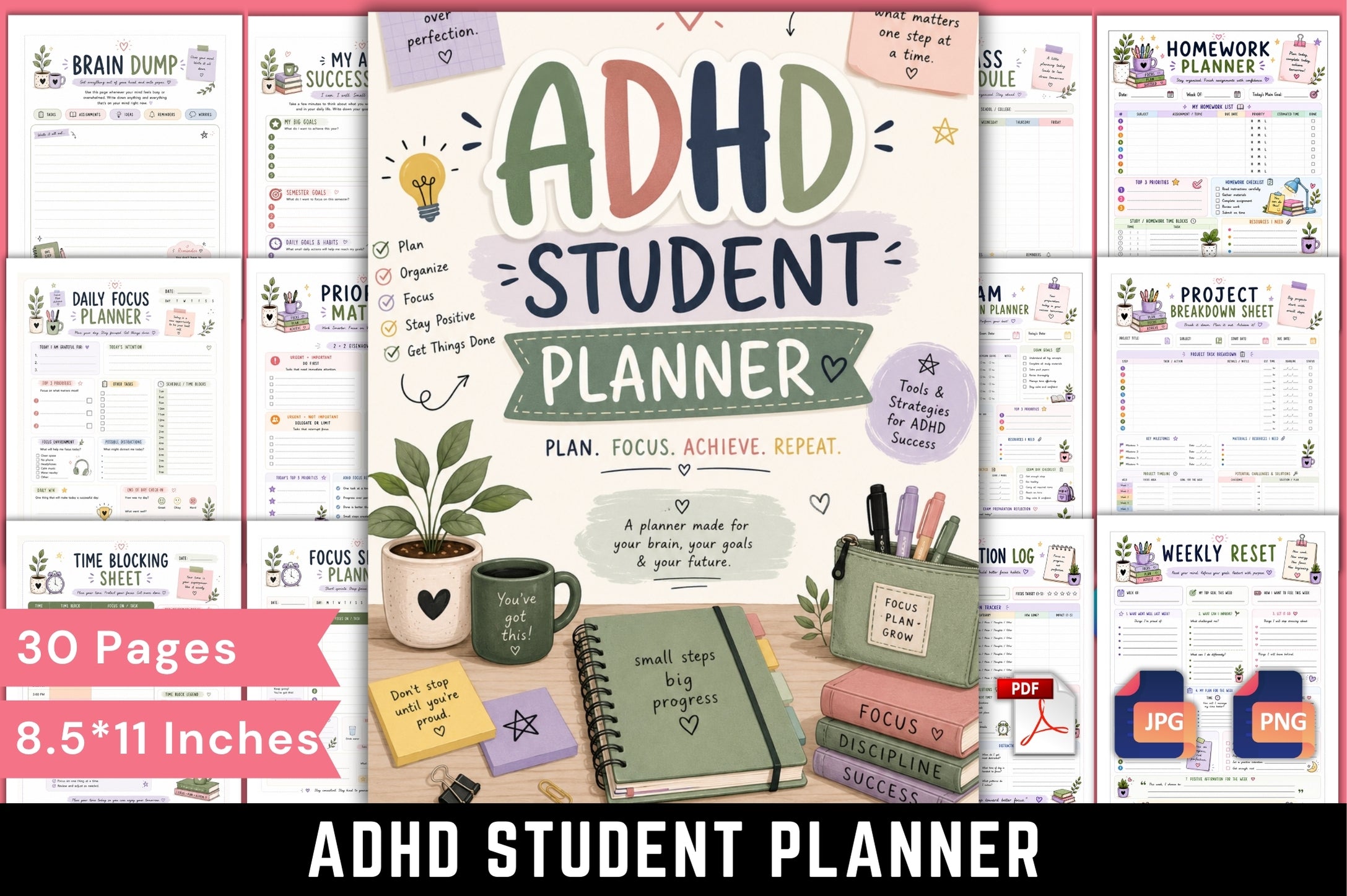 Adhd Student Planner