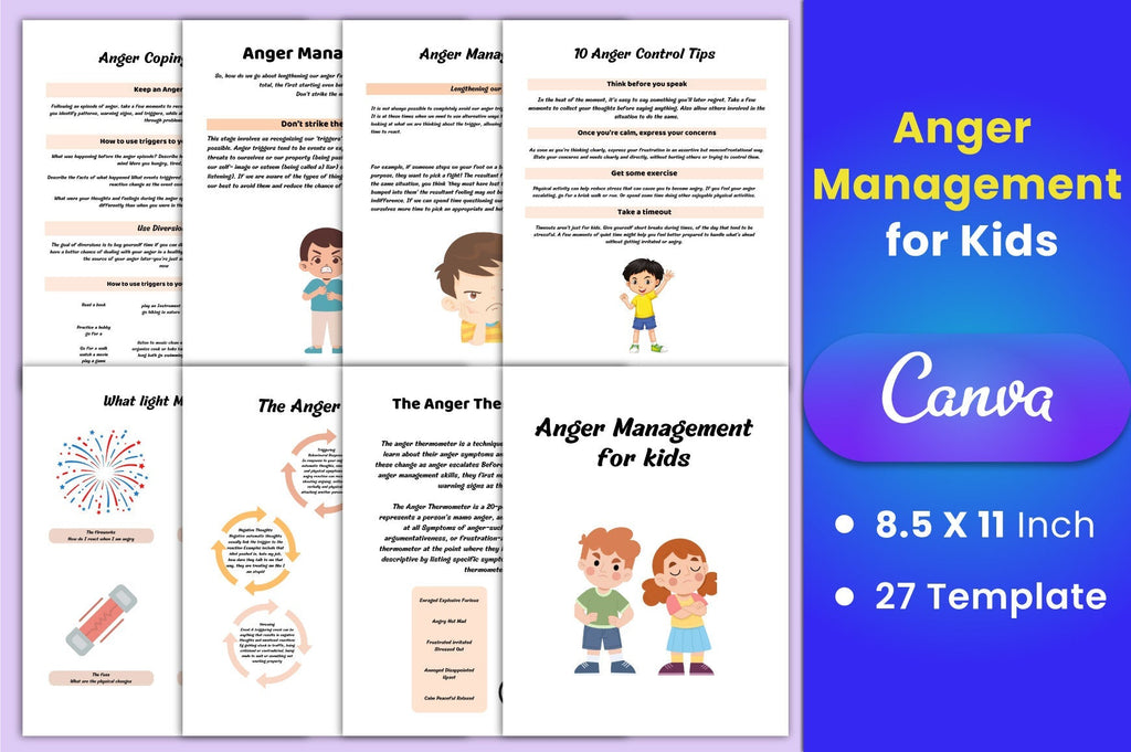 Anger Management Planner for Kids
