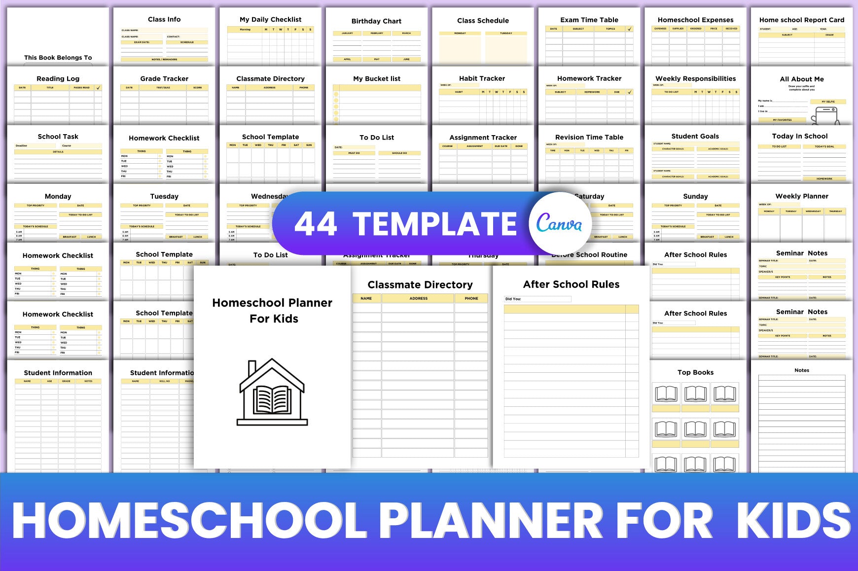 Homeschool Kids Planner