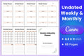 Weekly and Monthly Planner