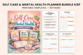 Self Care Mental Health Planner