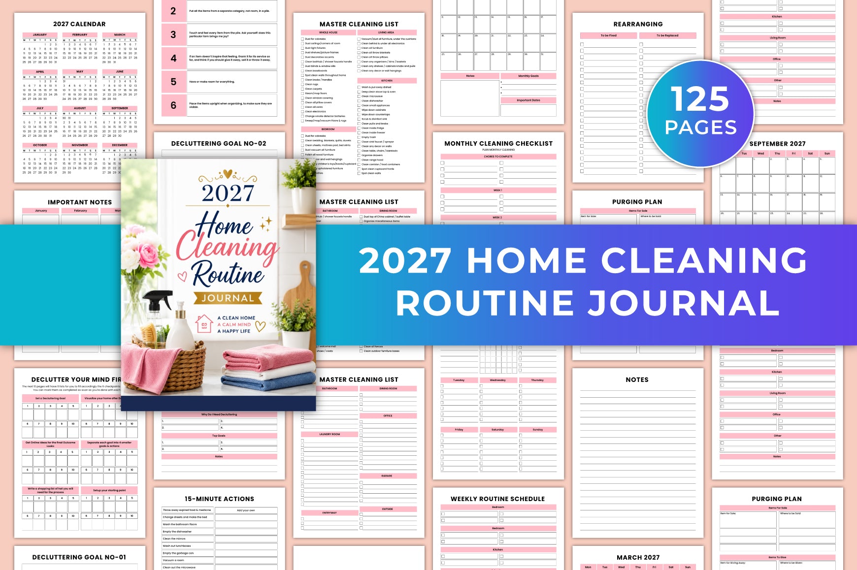 Home Cleaning Routine Journal