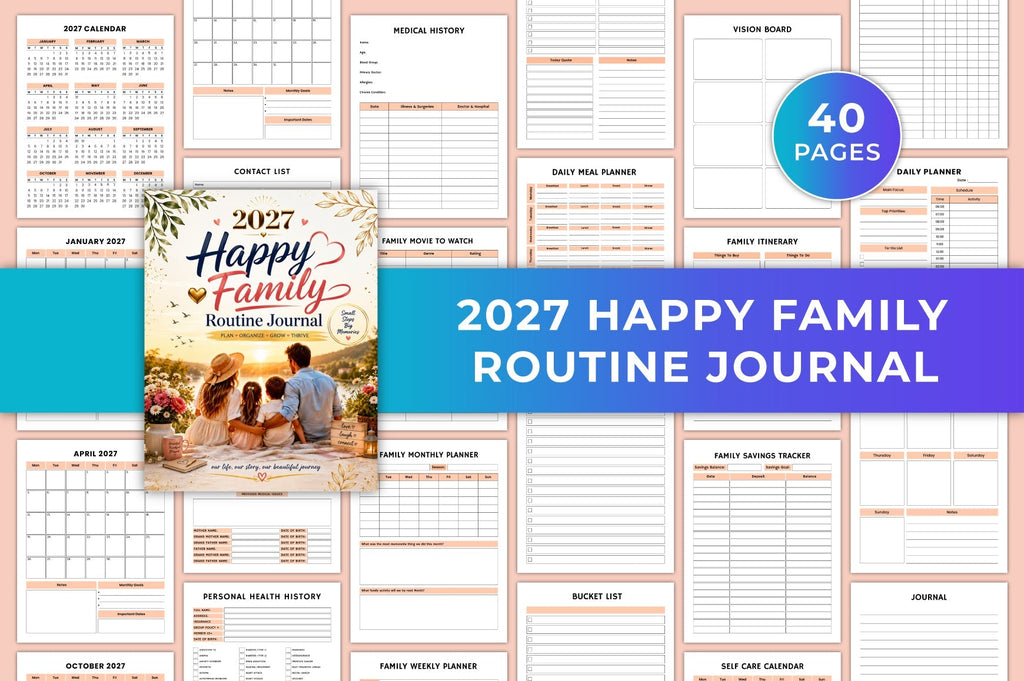 Happy Family Routine Journal