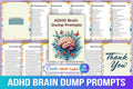 ADHD Brain Dump Prompts for Better Focus cover with printable brain dump prompts