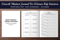 Growth Mindset Journal for Women