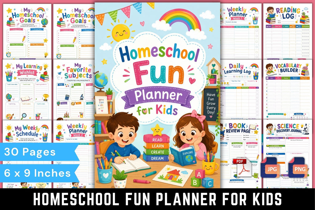 Homeschool Fun For Kids Planner