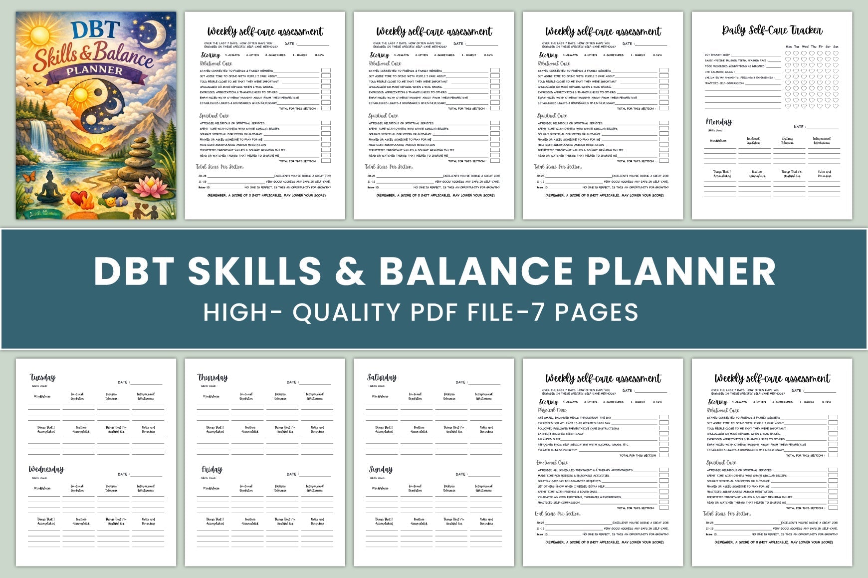 DBT Skills Balance Planner