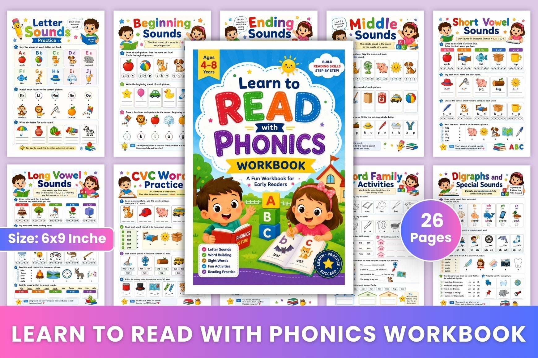 Learn To Read With Phonics Workbook