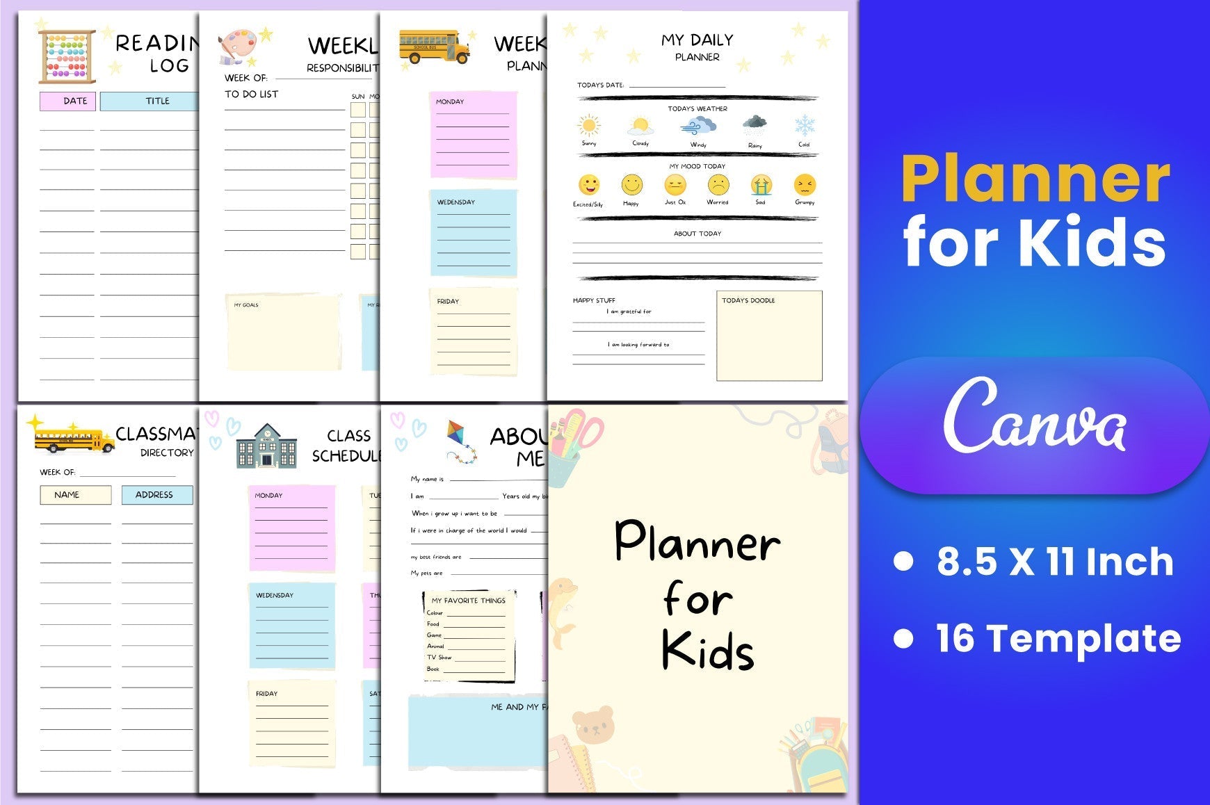 Kids Planner: Organize and Inspire