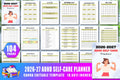 ADHD Printable Planner cover with printable planner and organization pages