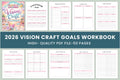 Vision Craft Goals Workbook