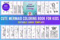 Cute Mermaid Coloring Book