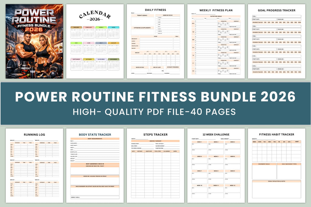Power Routine Fitness Planner