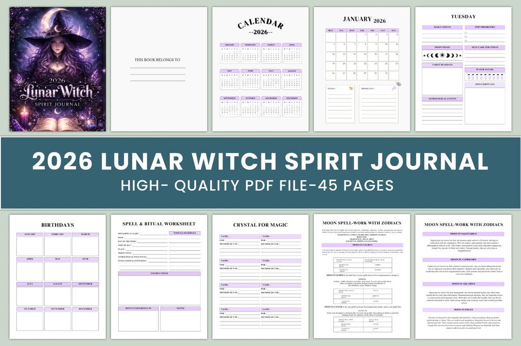 Lunar Witch Spirit Journal