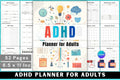 ADHD Printable Planner daily productivity and organization workbook