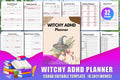 ADHD Printable Planner cover with printable daily planning pages
