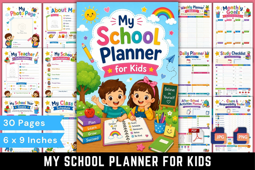 My School For Kids Planner