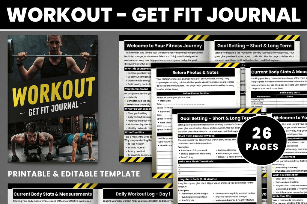 Workout Get Fit Journal
