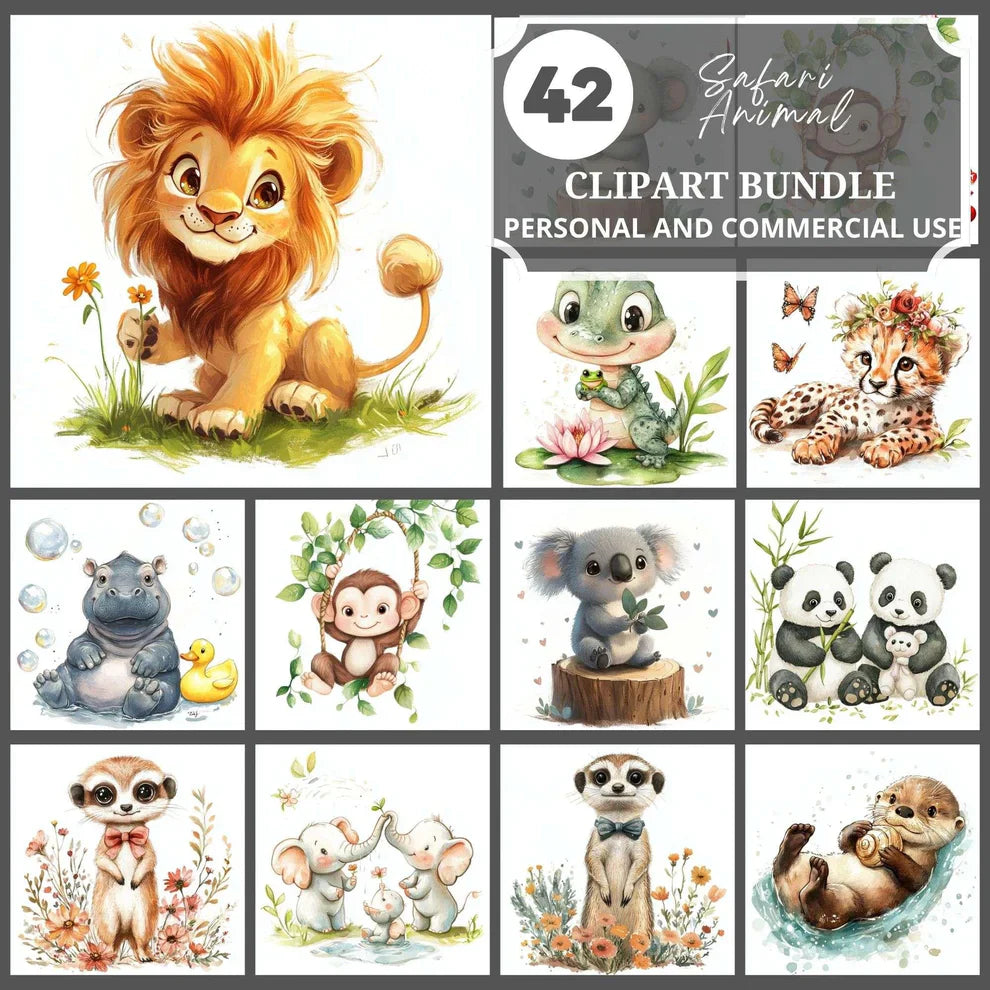 Safari Animals Clipart