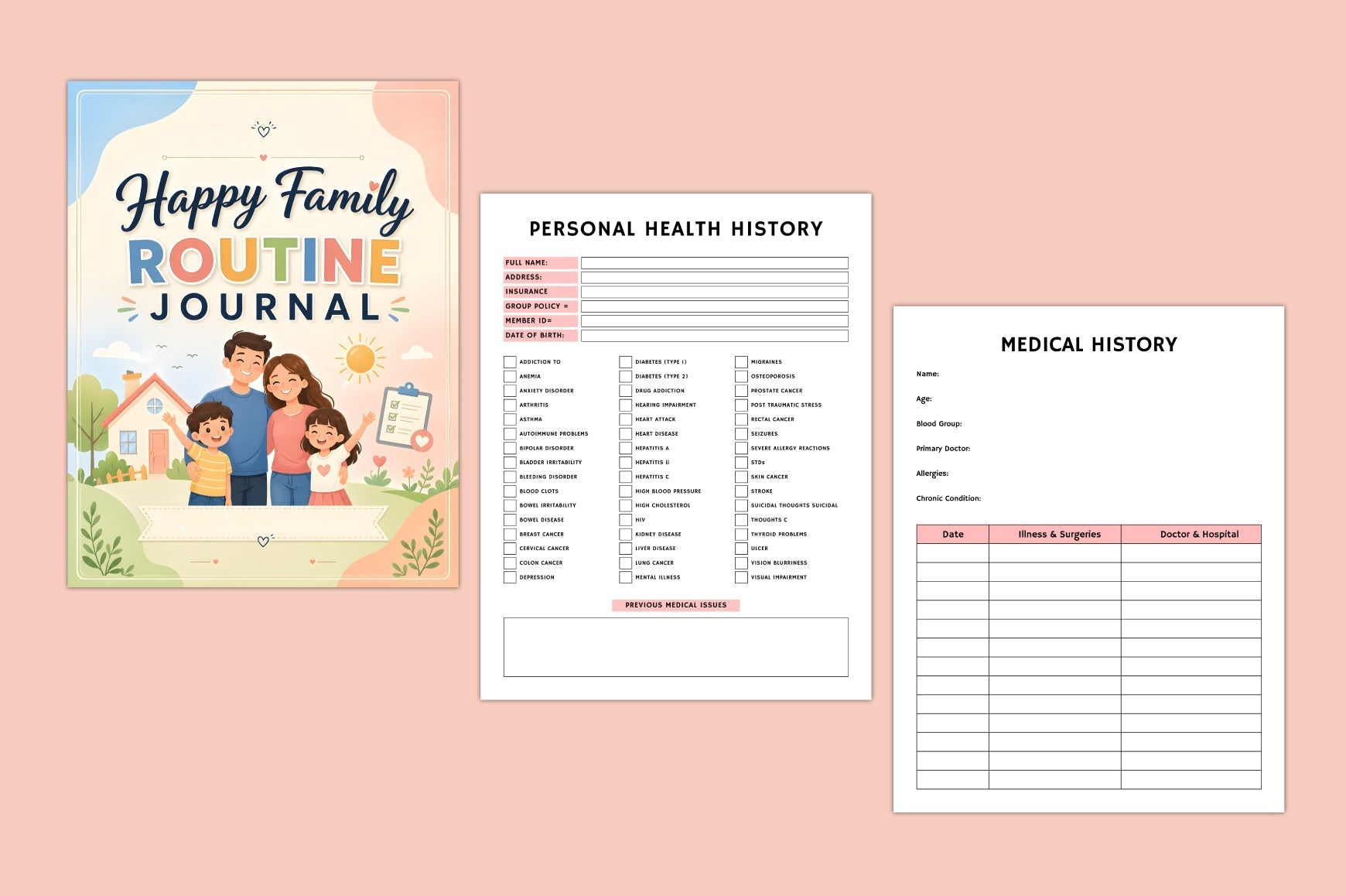 Happy Family Routine Journal