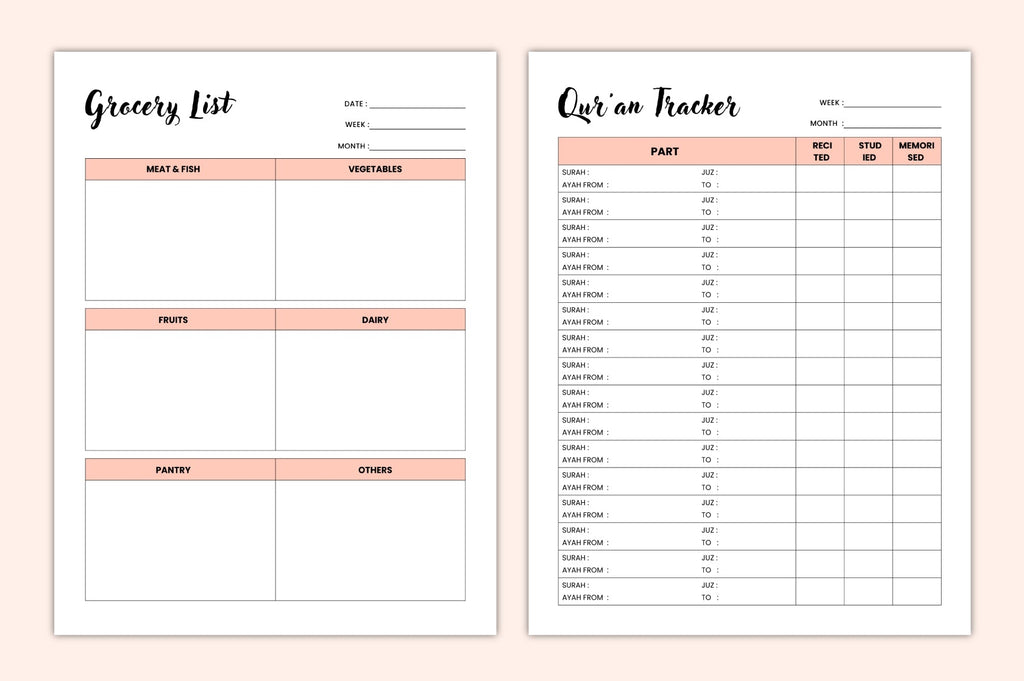Islamic Productivity Planner
