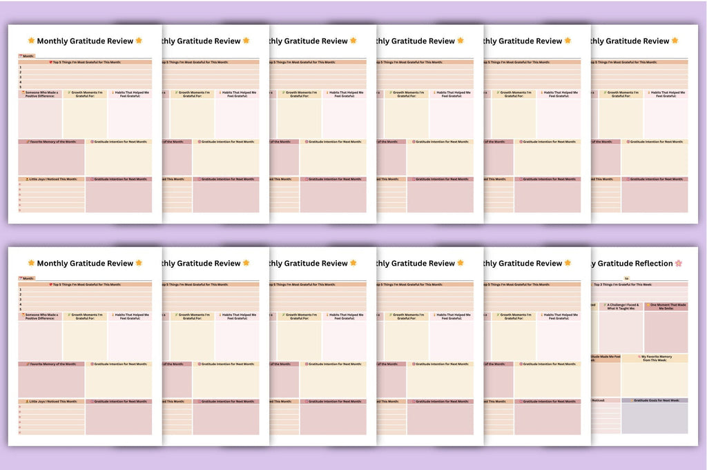Gratitude Journal for Daily Reflection