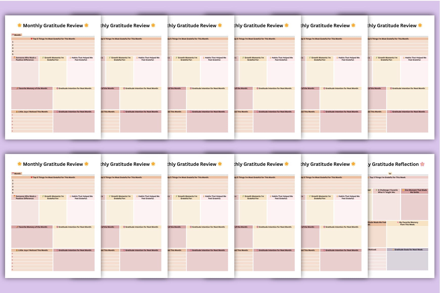 Gratitude Journal for Daily Reflection