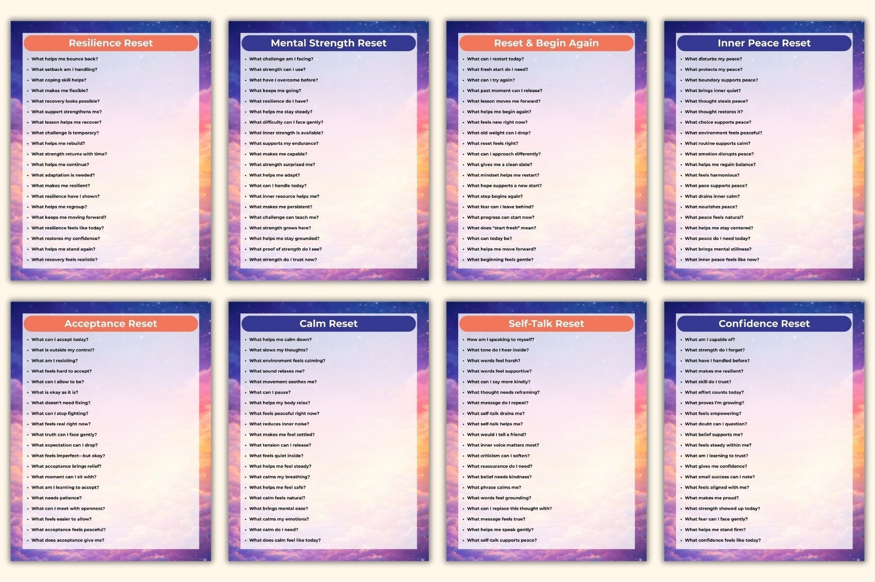 Mental Reset Prompts