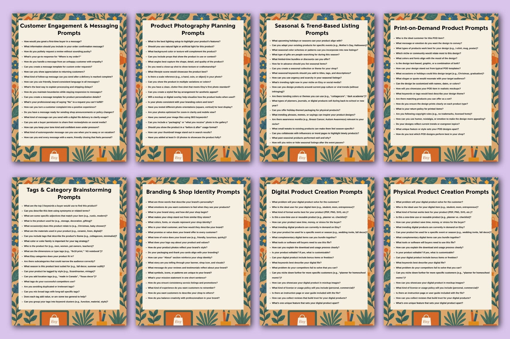 Etsy Seller Guide Prompts for Success