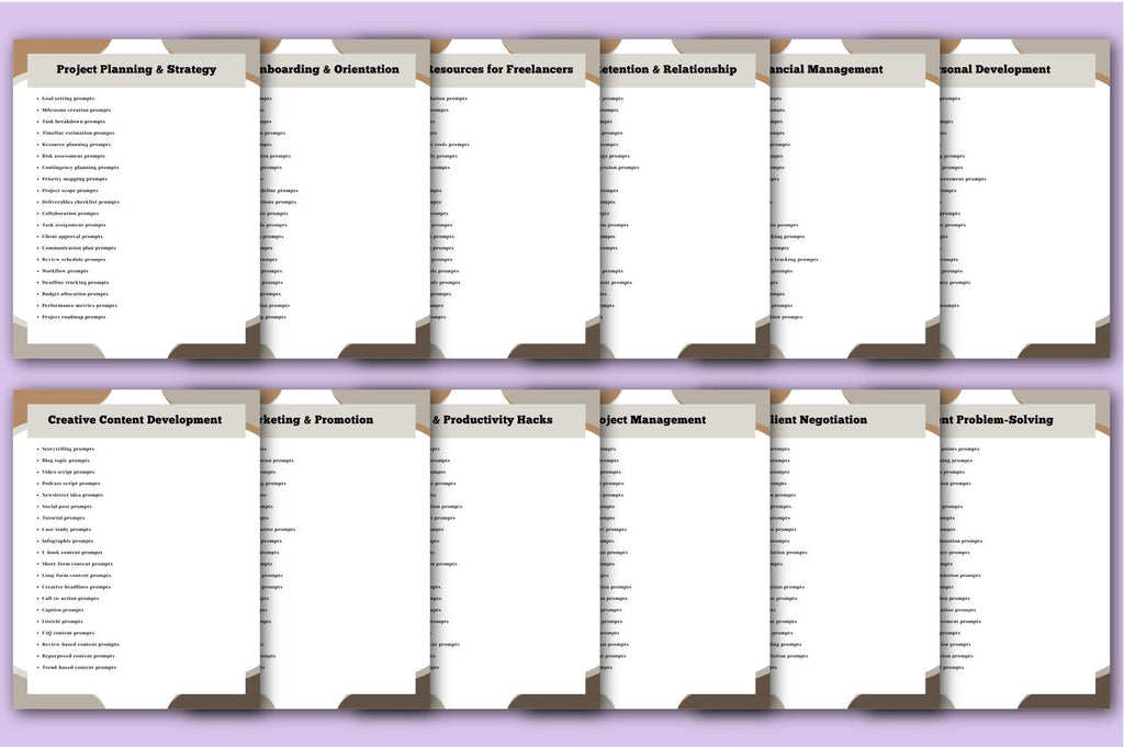 Freelancers Success Manual Planner