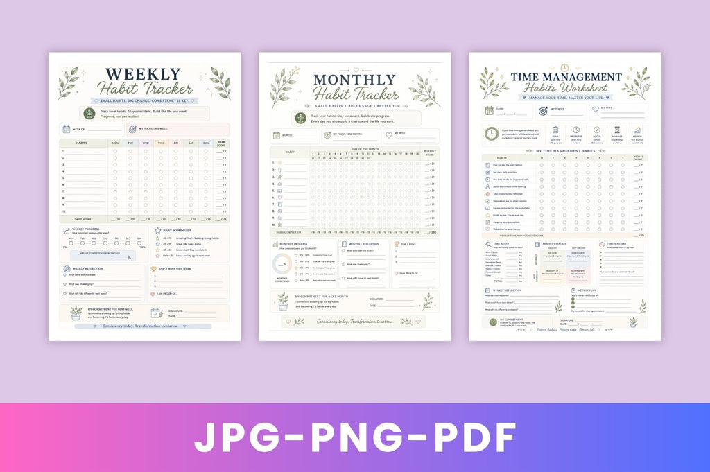 Positive Habits Transformation Planner